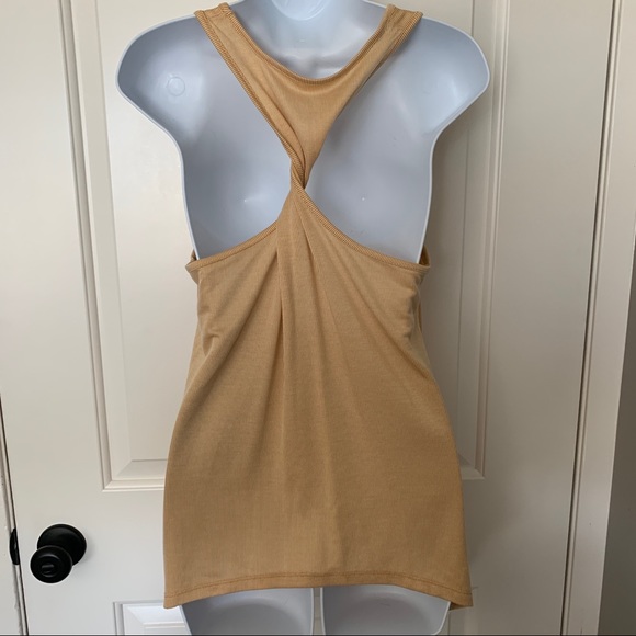 NWOT BCBGeneration Ribbed Knit Twist Back Tank - Picture 5 of 9